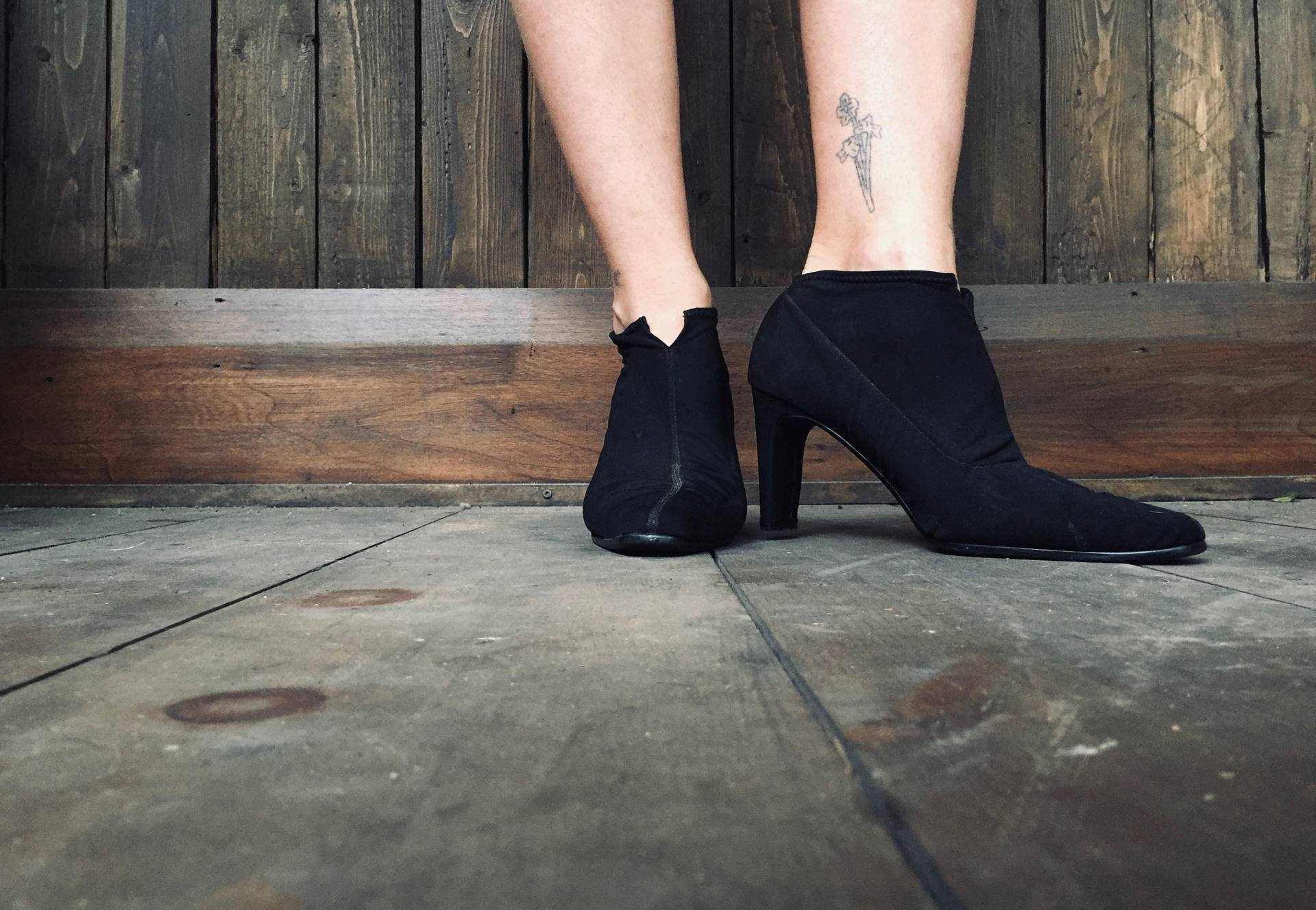 Schwarze High Heel Schuhe || Volle Abdeckung Heels Booties Vertuschung Ankle von redheadclothingco