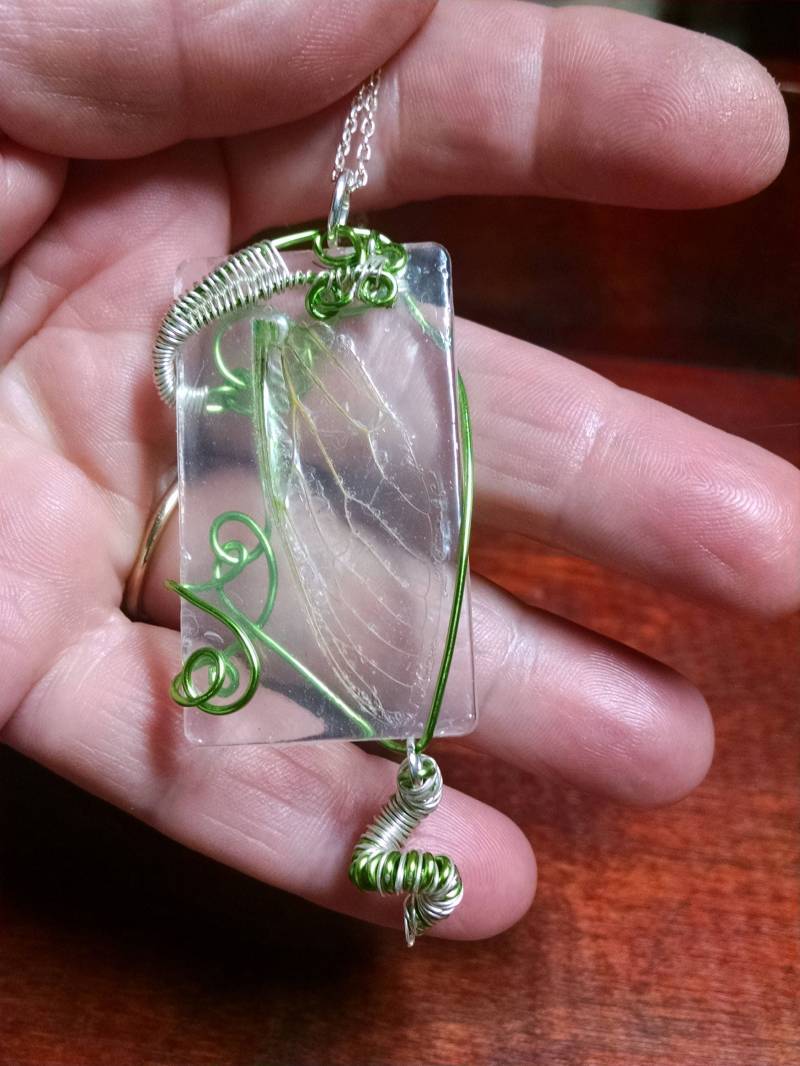Cicada Flügel Anhänger Cicada Flügel Anhänger von redwitchcreations