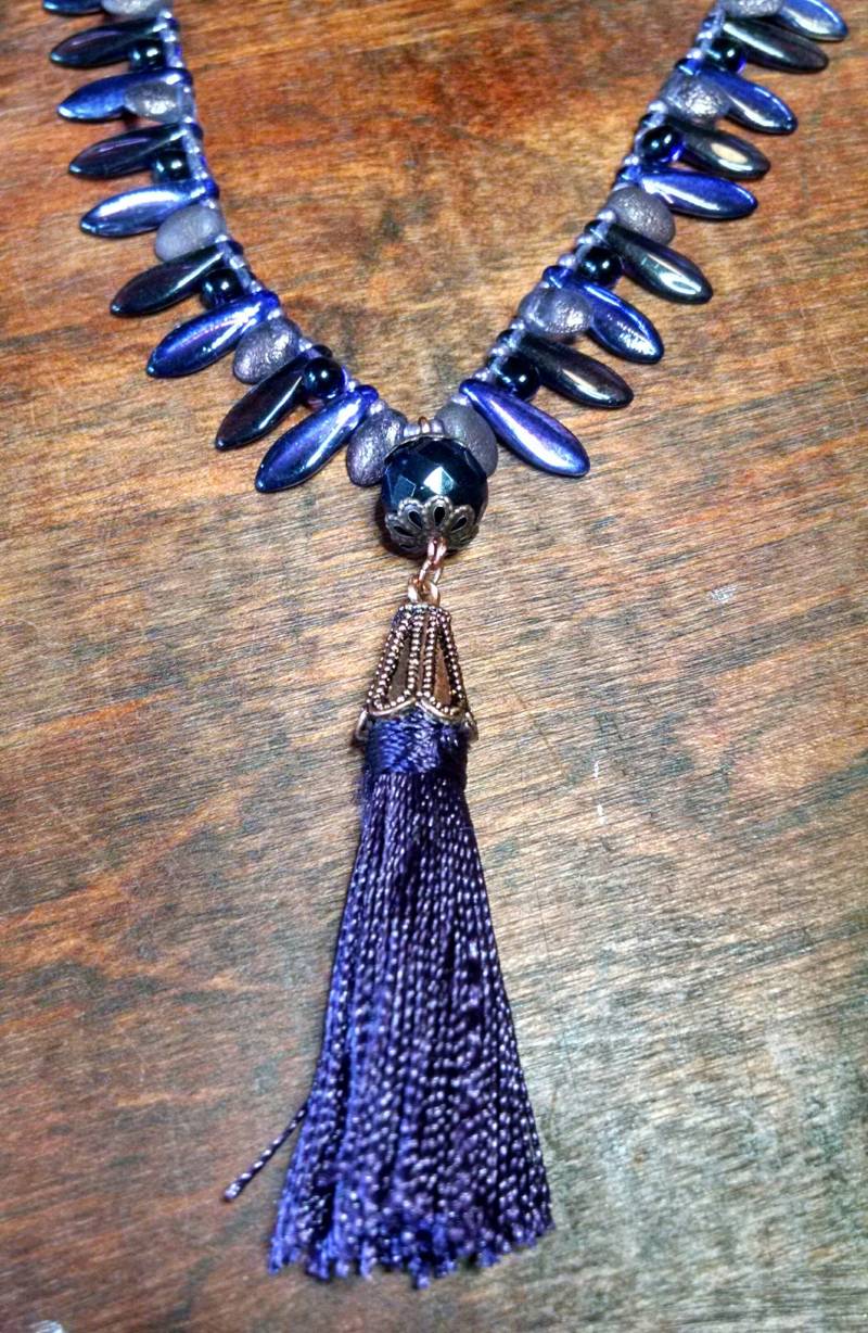 Royal Lila Quastenkette Royal Lila Quastenkette von redwitchcreations