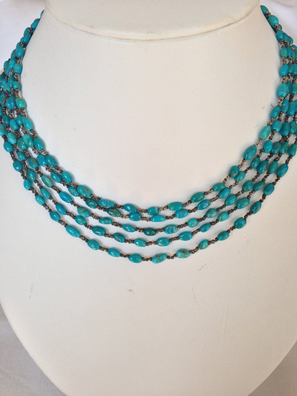 Türkis Multi-strang Halskette von redwoodjewels