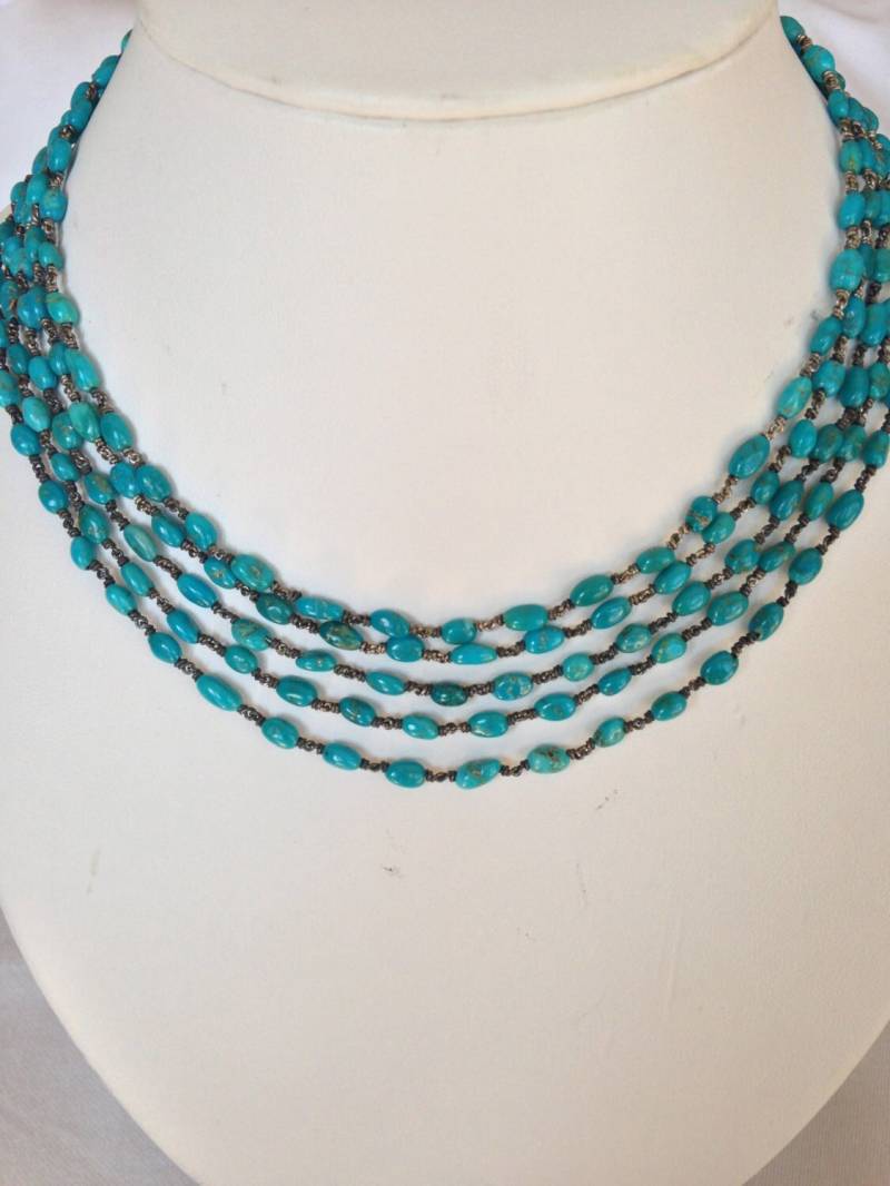 Türkis Multi-strang Halskette von redwoodjewels