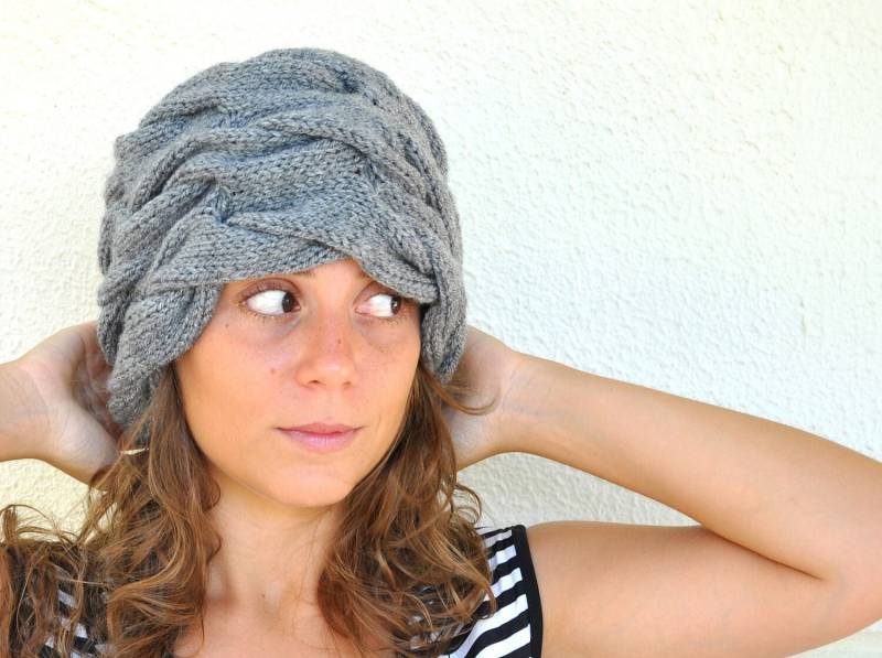 Hut Beanie Erwachsene Geflochten Hand Gestrickt Gemütlich Warm Damen Accessoires Winter Mode von reflectionsbyds