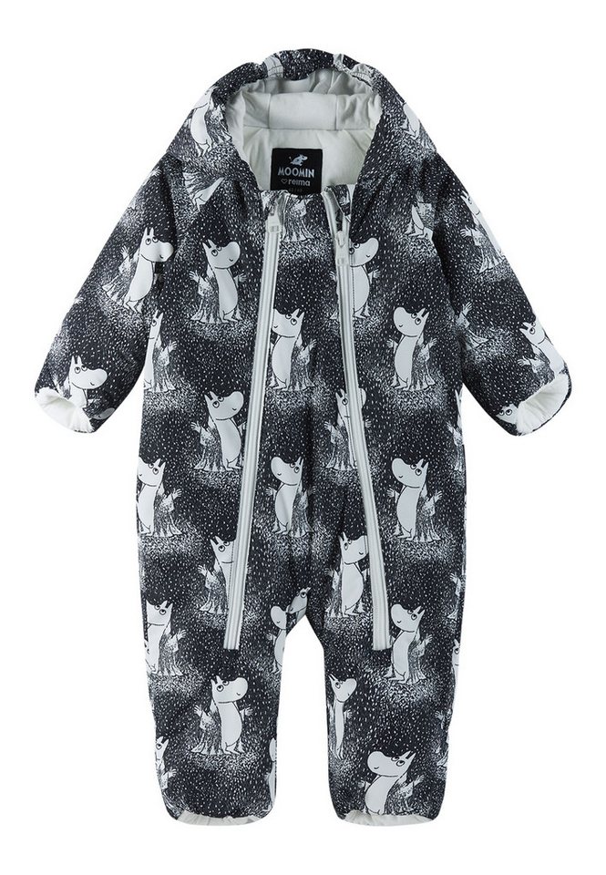 reima Schneeoverall WINTEROVERALL MOOMIN KNYTTE Zwei lange Reißverschlüsse für einfaches An- und Ausziehen von reima