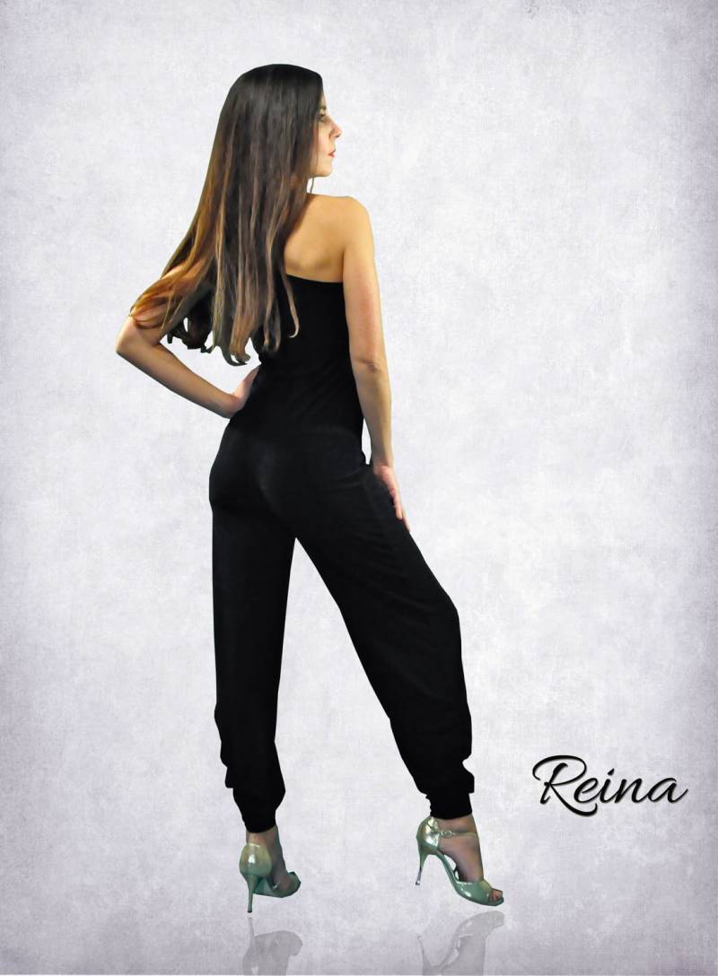 One Shoulder Tango Jumpsuit Handgemachter Tanz Catsuit One Shoulder Tango Jumpsuit Handgemachter Tanz Catsuit von reinatango