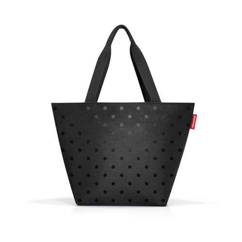 reisenthel ZS7075 SHOPPER M Gym Bag Damen GLOSSY DOTS BLACK Größe Unica von reisenthel