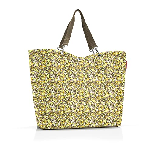 reisenthel shopper XL viola yellow – Geräumige Shopping Bag und edle Handtasche in einem – Aus wasserabweisendem Material von reisenthel