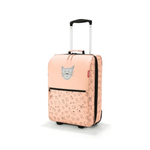 reisenthel Set Trolley XS Kids + Thermocase Kids in Cats & Dogs Rosa - Perfektes Gepäckset für unterwegs – 1 Trolley mit Rollen und 1 Thermocase – kleine Kühltasche für Kosmetik, Medikamente, Snacks von reisenthel