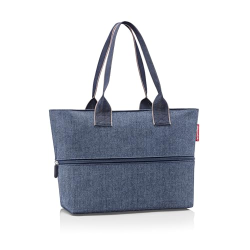 reisenthel Shopper E1 Herringbone Dunkelblau, blau, Talla única, Lässig von reisenthel