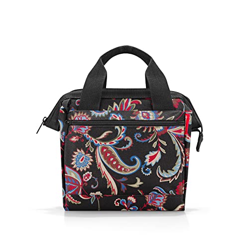 reisenthel allrounder cross paisley black – Kleine Crossbody Bag mit abnehmbarem und verstellbarem Schultergurt – Aus wasserabweisendem Material von reisenthel