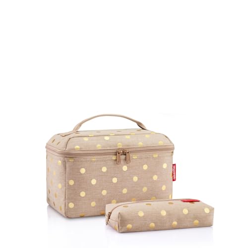 reisenthel beautycase Set metallic dots Coffee - Unser Geschenkset aus Beautycase und rechteckiger Tasche Feiertage! von reisenthel