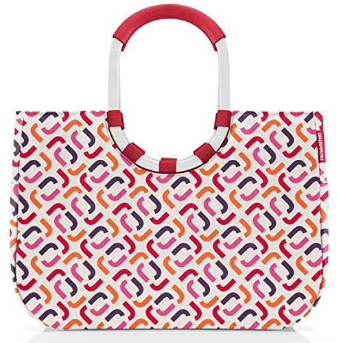 reisenthel loopshopper L Stabile Tasche mit praktischen Fächern aus recycelten PET-Flaschen Charmantes und wasserabweisendes Design, Farbe:signature sunset von reisenthel