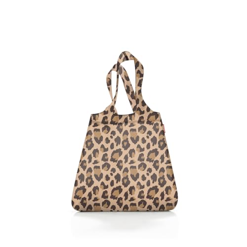 reisenthel mini maxi shopper - faltbarer kompakter Rucksack -wasserabweisend, Couleur:leo macchiato von reisenthel