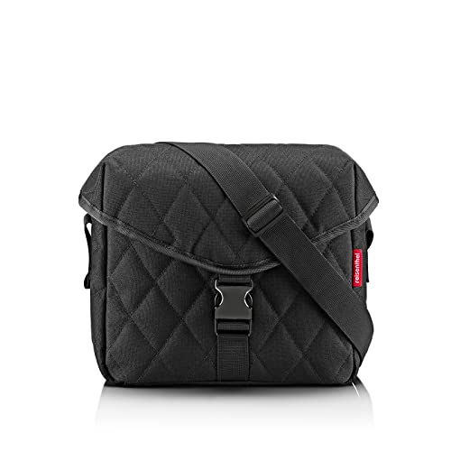 reisenthel saddle bag M rhombus black - Stylische Umhängetasche im Satteltaschen-Look von reisenthel