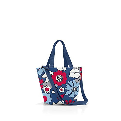 reisenthel shopper Geräumige Shopping Bag und edle Handtasche in einem Aus wasserabweisendem Material, Couleur:florist indigo von reisenthel