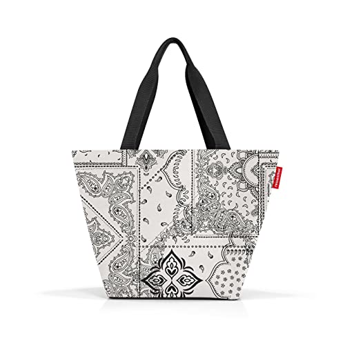 reisenthel shopper M bandana white – Geräumige Shopping Bag und edle Handtasche in einem – Aus wasserabweisendem Material von reisenthel