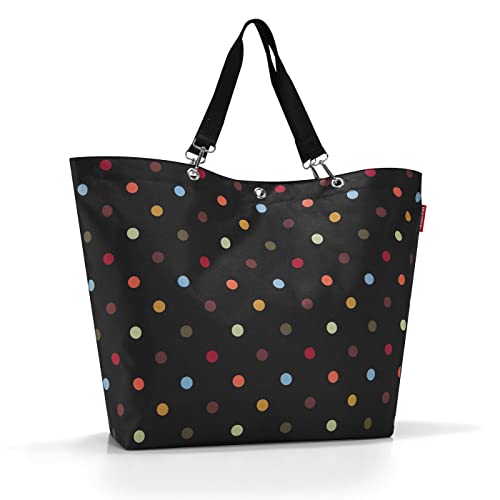 reisenthel shopper M in Dots – Geräumige Shopping Bag und edle Handtasche in einem – Aus wasserabweisendem Material von reisenthel