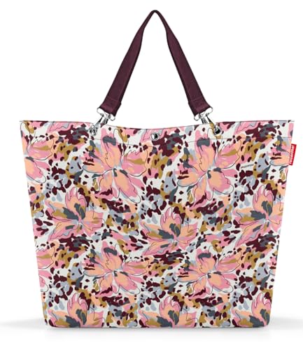 reisenthel shopper XL flora rose – Geräumige Shopping Bag und edle Handtasche in einem – Aus wasserabweisendem Material von reisenthel