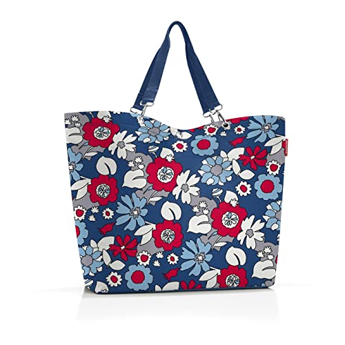 reisenthel shopper XL florist indigo Ger?umige Shopping Bag und edle Handtasche in einem Aus wasserabweisendem Material von reisenthel