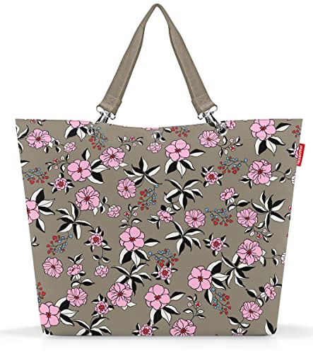 reisenthel shopper XL garden taupe – Geräumige Shopping Bag und edle Handtasche in einem – Aus wasserabweisendem Material von reisenthel