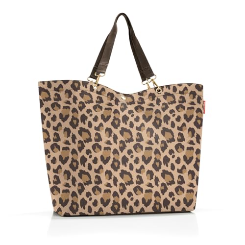 reisenthel shopper XL leo macchiato – Geräumige Shopping Bag und edle Handtasche in einem – Aus wasserabweisendem Material von reisenthel