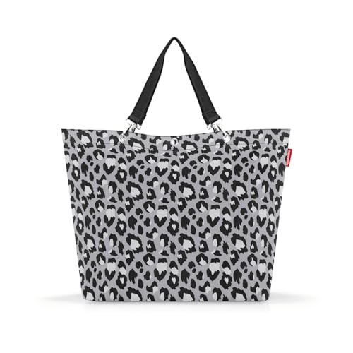 reisenthel shopper XL leo nero – Geräumige Shopping Bag und edle Handtasche in einem – Aus wasserabweisendem Material von reisenthel
