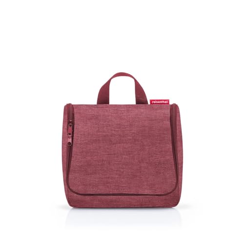 reisenthel toiletbag Twist Maroon - praktischer Kulturbeutel mit Haken, wasserabweisendes Material von reisenthel
