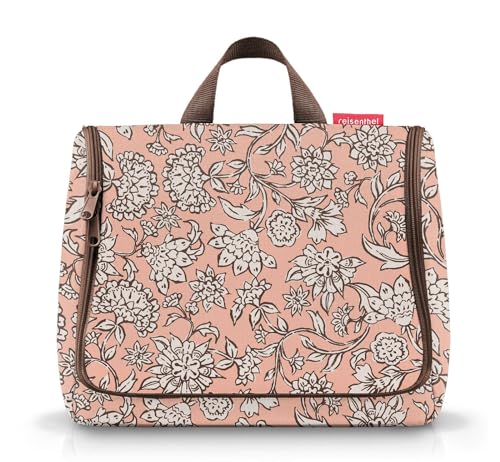 reisenthel toiletbag XL Dahlia Rose praktischer Kulturbeutel mit Haken, wasserabweisendes Material von reisenthel