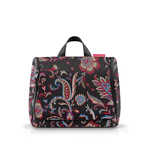 reisenthel toiletbag XL Paisley Black - praktischer Kulturbeutel mit Haken, wasserabweisendes Material von reisenthel