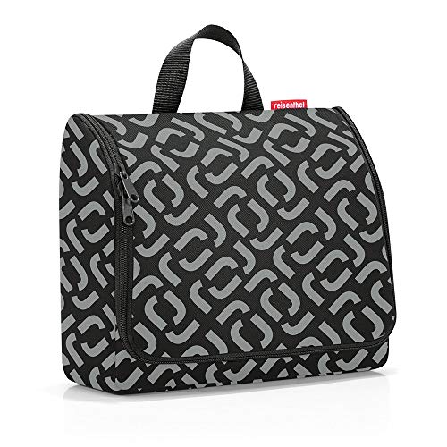 reisenthel toiletbag XL Signature Black - praktischer Kulturbeutel mit Haken, wasserabweisendes Material von reisenthel
