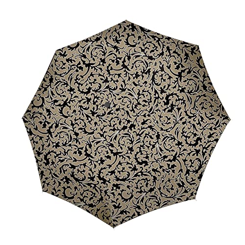 reisenthel Umbrella Pocket duomatic Baroque Marble Kompakter Taschenschirm aus recycelten PET-Flaschen Mit großer Drucktaste und ergonomisches Griffdesign von reisenthel