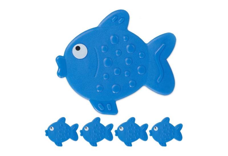 relaxdays Antirutsch-Aufkleber 30 x Antirutsch Sticker Badewanne Fisch, B: 12.5 cm, L: 11 cm von relaxdays