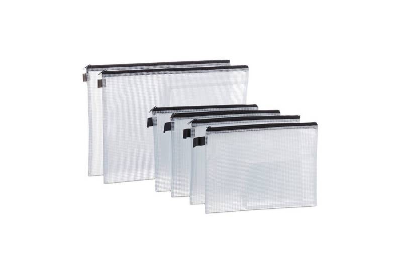 relaxdays Dokumententasche 48 x Dokumententasche schwarz von relaxdays