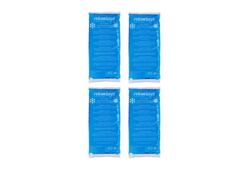 relaxdays Kühlpad 8x Kühlpads rechteckig blau von relaxdays