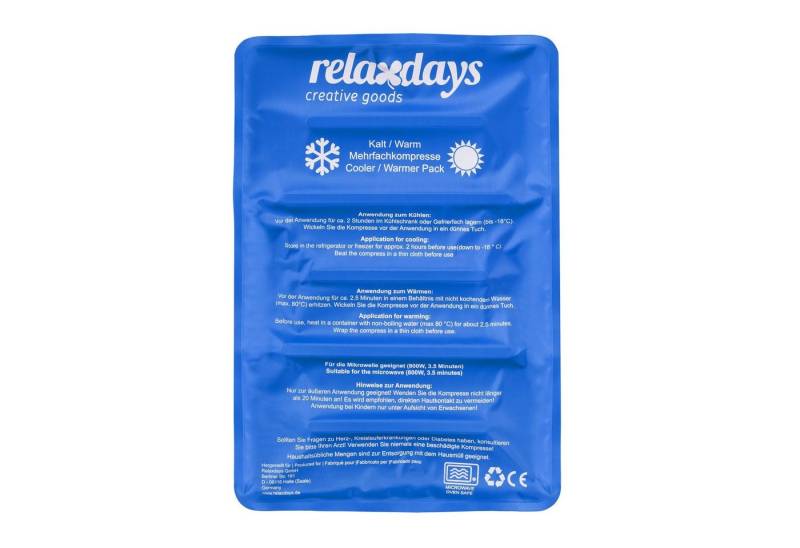 relaxdays Kühlpad Großes Kühlpad in Blau von relaxdays