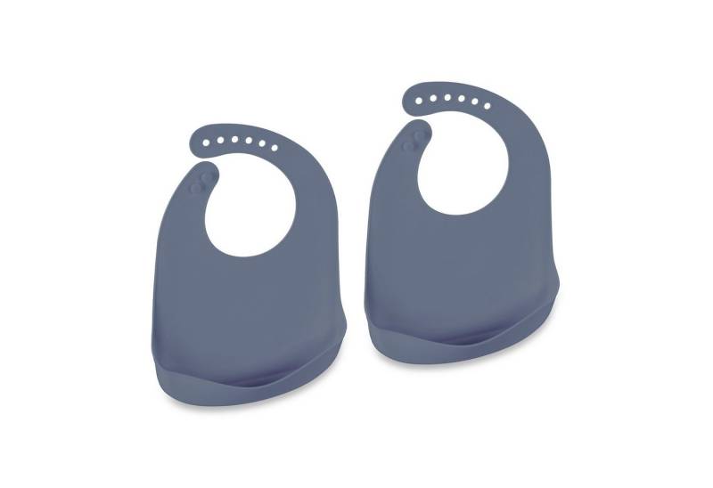 relaxdays Lätzchen Baby 2er Set, Dunkelgrau von relaxdays
