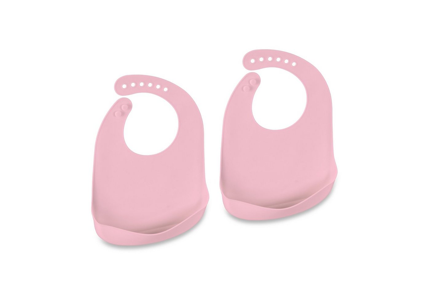 relaxdays Lätzchen Lätzchen Baby 2er Set, Rosa von relaxdays