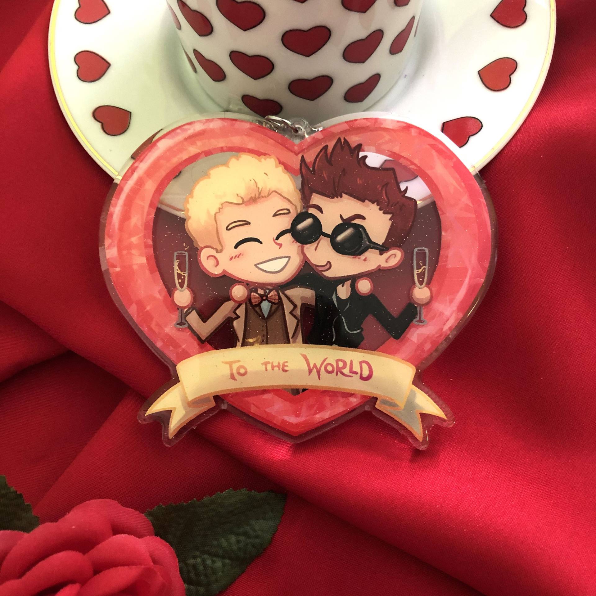 Zur Welt Acryl Charm von relemenopy