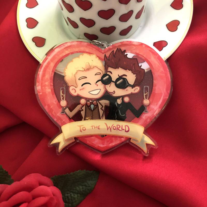 Zur Welt Acryl Charm von relemenopy