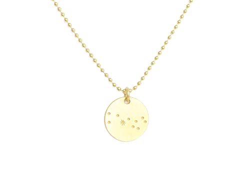 renna deluxe Sternzeichen Kette STIER Gold mit kleinem Anhänger, Sternzeichen Konstellation, Sternenhimmel von renna deluxe