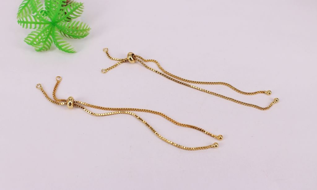Hot 10-20 Stück Vergoldet Makramee Armband, Verstellbare Kettenarmband, Kette Für Die Herstellung Von Armband Schmuck Zubehör Versorgung Diy von rensheng000