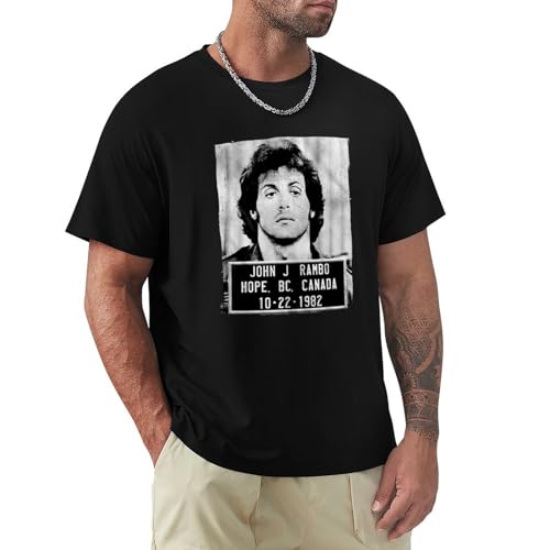 Rambo Mugshot T-Shirt Black XL von resti