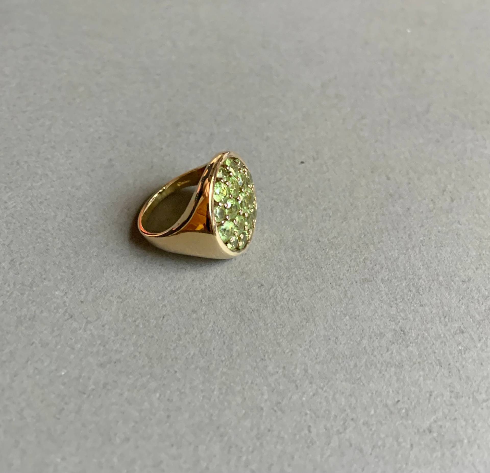 Heng Ngai Chrysoberyll & Vermeil Multi-stein Ring Größe 8/8.5 Heng Ngai Chrysoberyll & Vermeil Multi-stein Ring Größe 8/8.5 von restoredgem