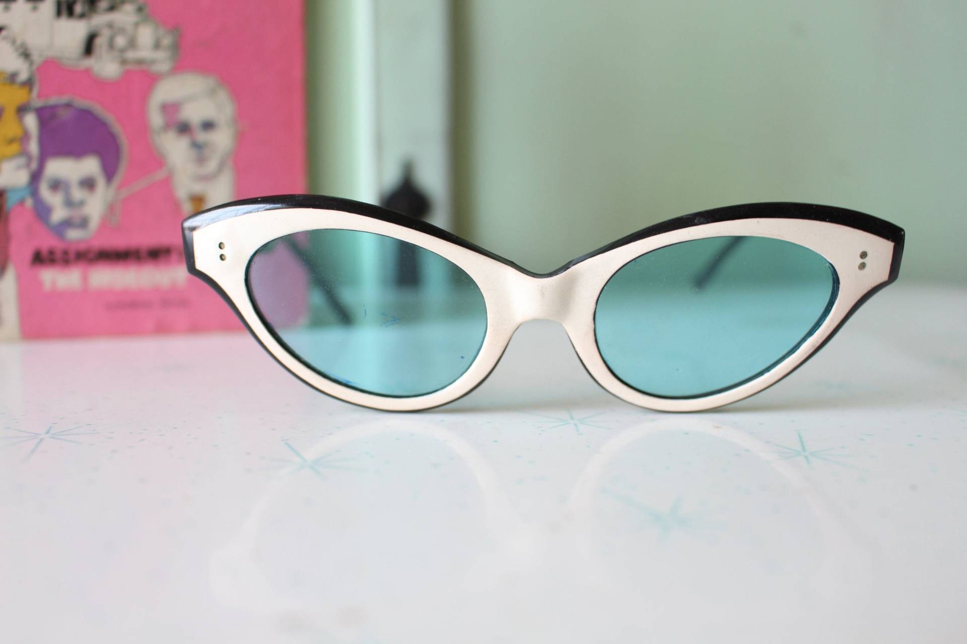 1950Er 1960Er Jahre Vintage Cat Eye Eye Brille.. Brille. Aufwändig. Katzenauge. 60Er Accessoires. Klassisch. Twiggy. Designer Vintage. Jahre von retroandme