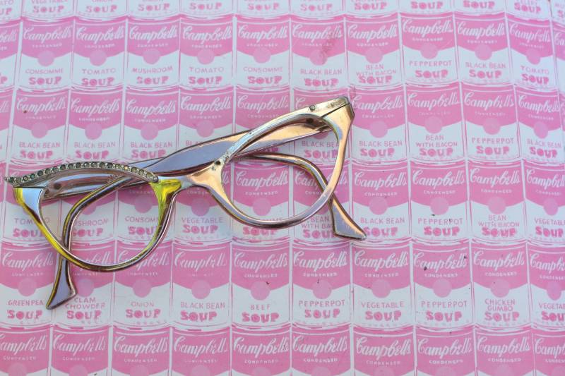 1950Er Jahre 1960Er Katze Augengläser... Vintage Brillen. Aufwändig. Cateye. Zubehör. Aluminium. Twiggy. Designer. Jahre. Selten. Gogo von retroandme