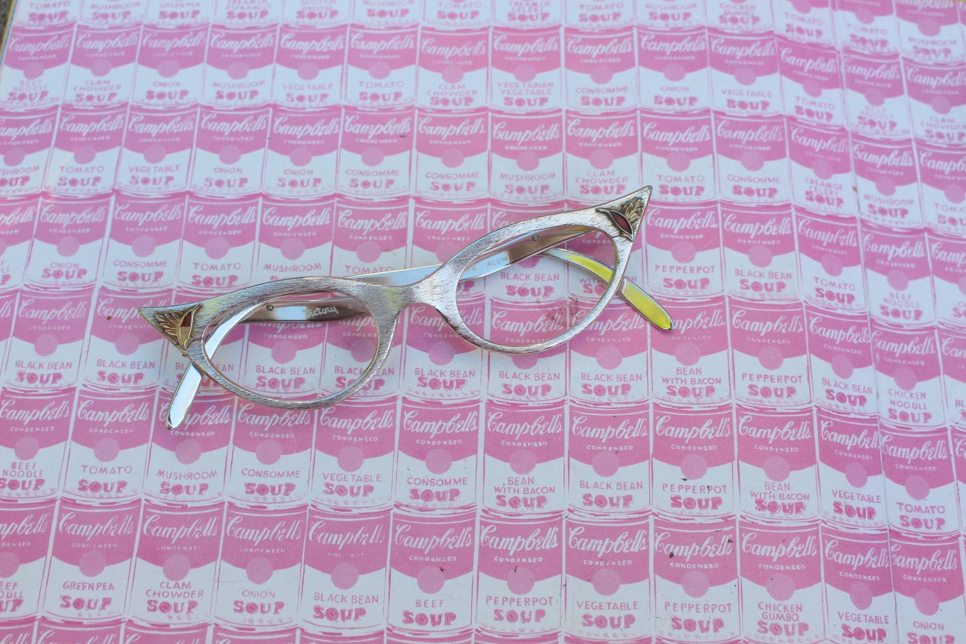 1950Er Jahre 1960Er Katze Augengläser... Vintage Brillen. Aufwändig. Cateye. Zubehör. Aluminium. Twiggy. Designer. Jahre. Selten. Gogo von retroandme