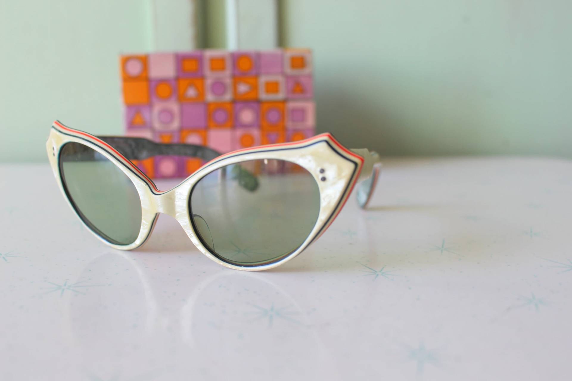 1960Er 1970Er Jahre Vintage Funky Mid Century Cateye Sonnenbrille.unisex Brille. Accessoires. Woodstock. Hippie. Designer Hipster. Mod von retroandme