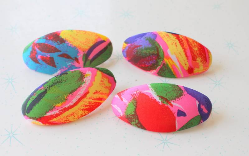 1960Er Jahre Blumen Haarspange Mid-Century Retro Accessoire von retroandme