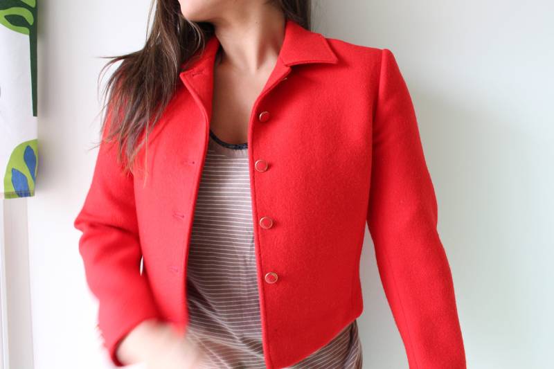 1960Er Vintage Pendleton Wollblazer - Sakko in Kirschrot 1960Er Vintage Pendleton Wollblazer - Sakko in Kirschrot von retroandme