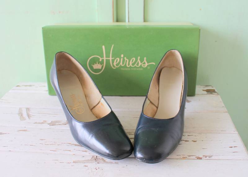 1960S Blaue Pumps Vintage Heiress Pumps, Größe 65 von retroandme