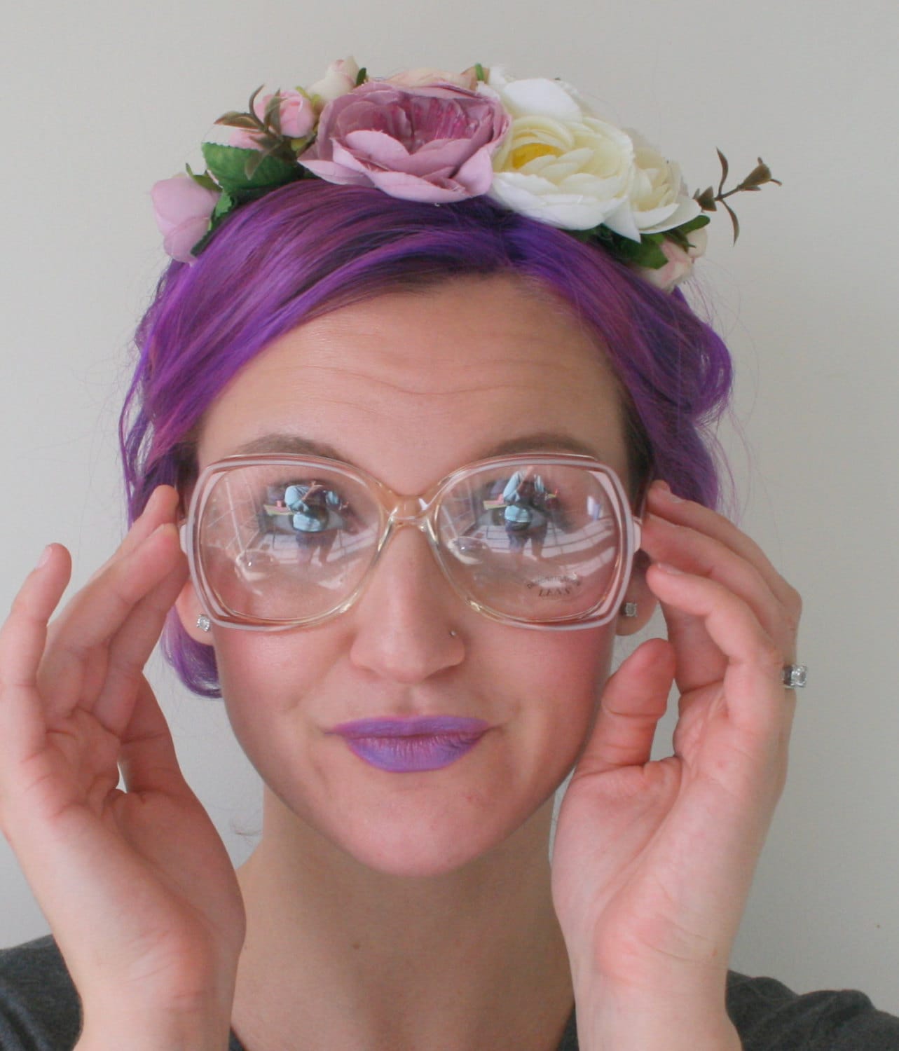 1970Er Jahre Funky New Old Stock Brille Rosa. Optisch. Adrett. Hüfttasche. Atomar. Retro. Siebziger Jahre. Mitte Des Jahrhunderts. Abgefahren. Toll von retroandme